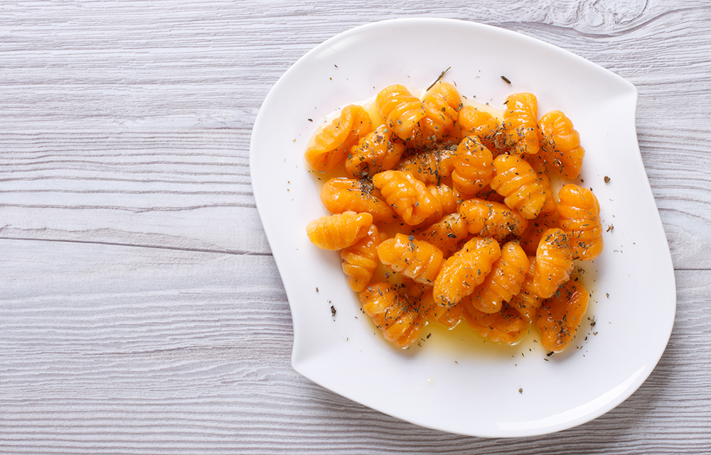 Gnocchi di patate con crema di zucca